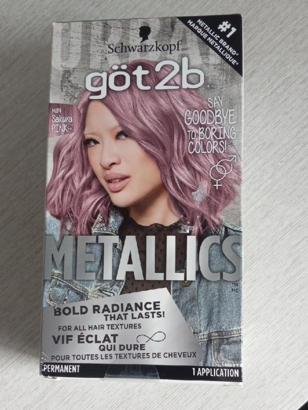 got2b Metallics Permanent Hair Color - M84 Sakura Pink New Sealed Box